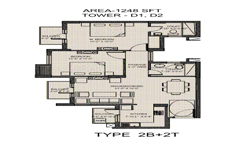 2 Bhk(1248 sq.ft.)